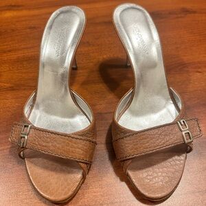 Dolce & Gabbana cognac leather size 39 heels